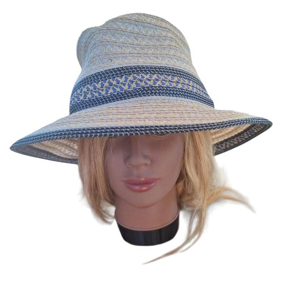 ERIC JAVITS Hat Big Deal Squishee Woven Packable Fedora UV UPF 50+ Sun Protect main image 13